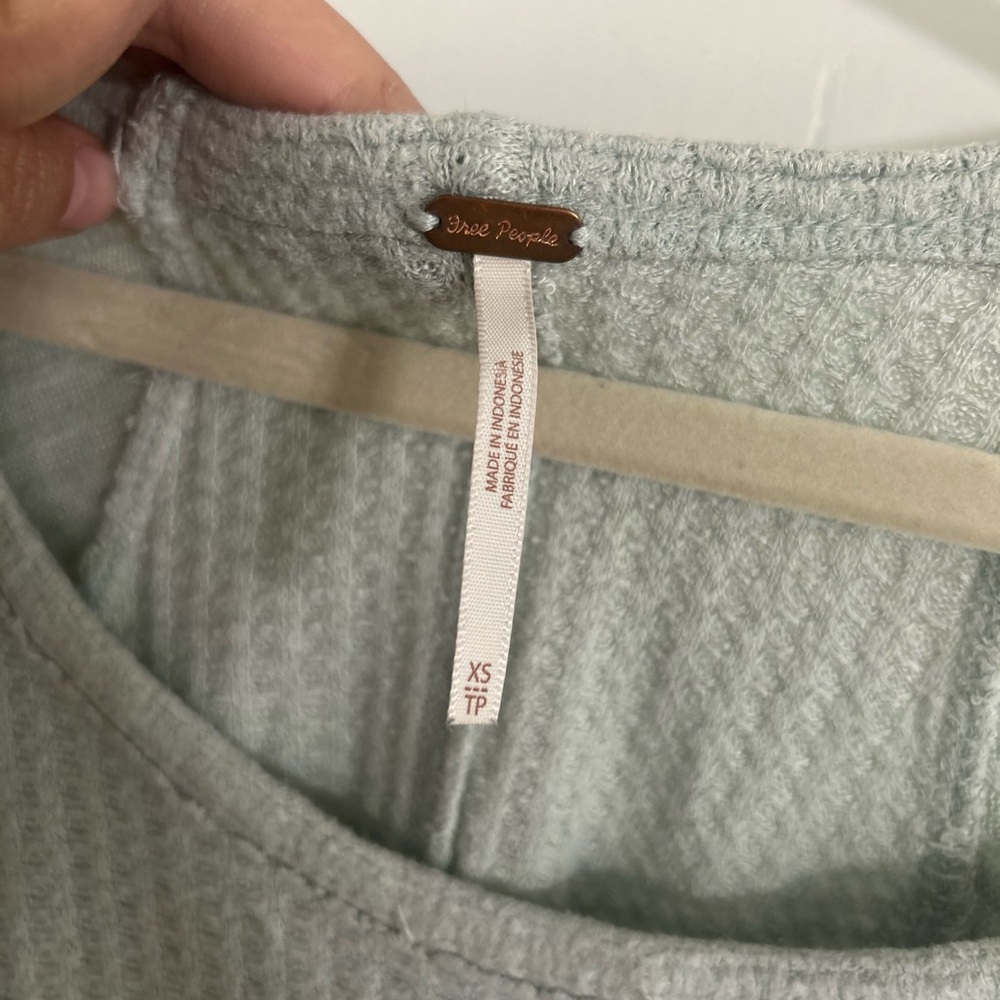 Free People Seafoam Long Sleeve Top - Picture 2 of 5
